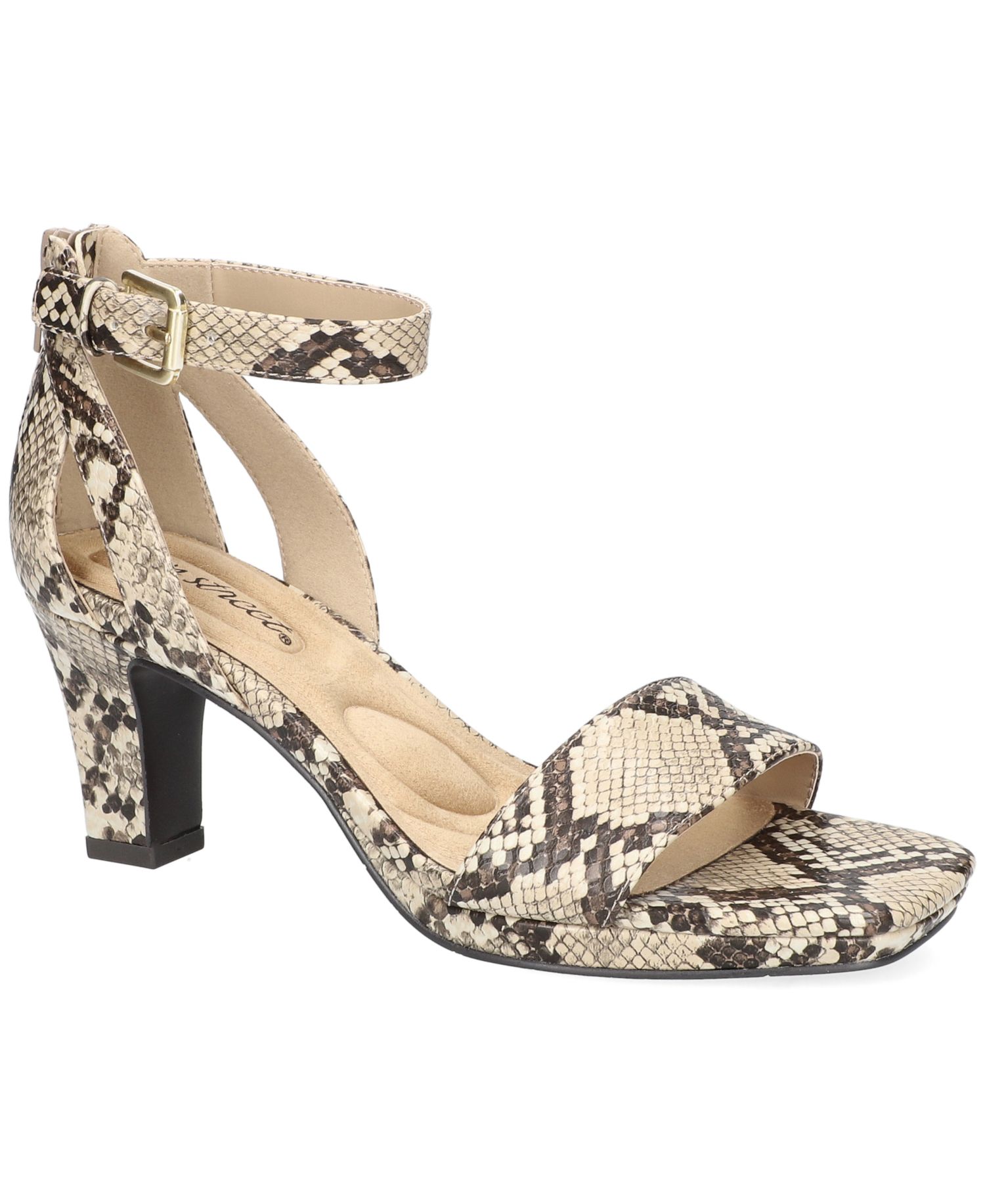 Ro Square Toe Heeled Sandals