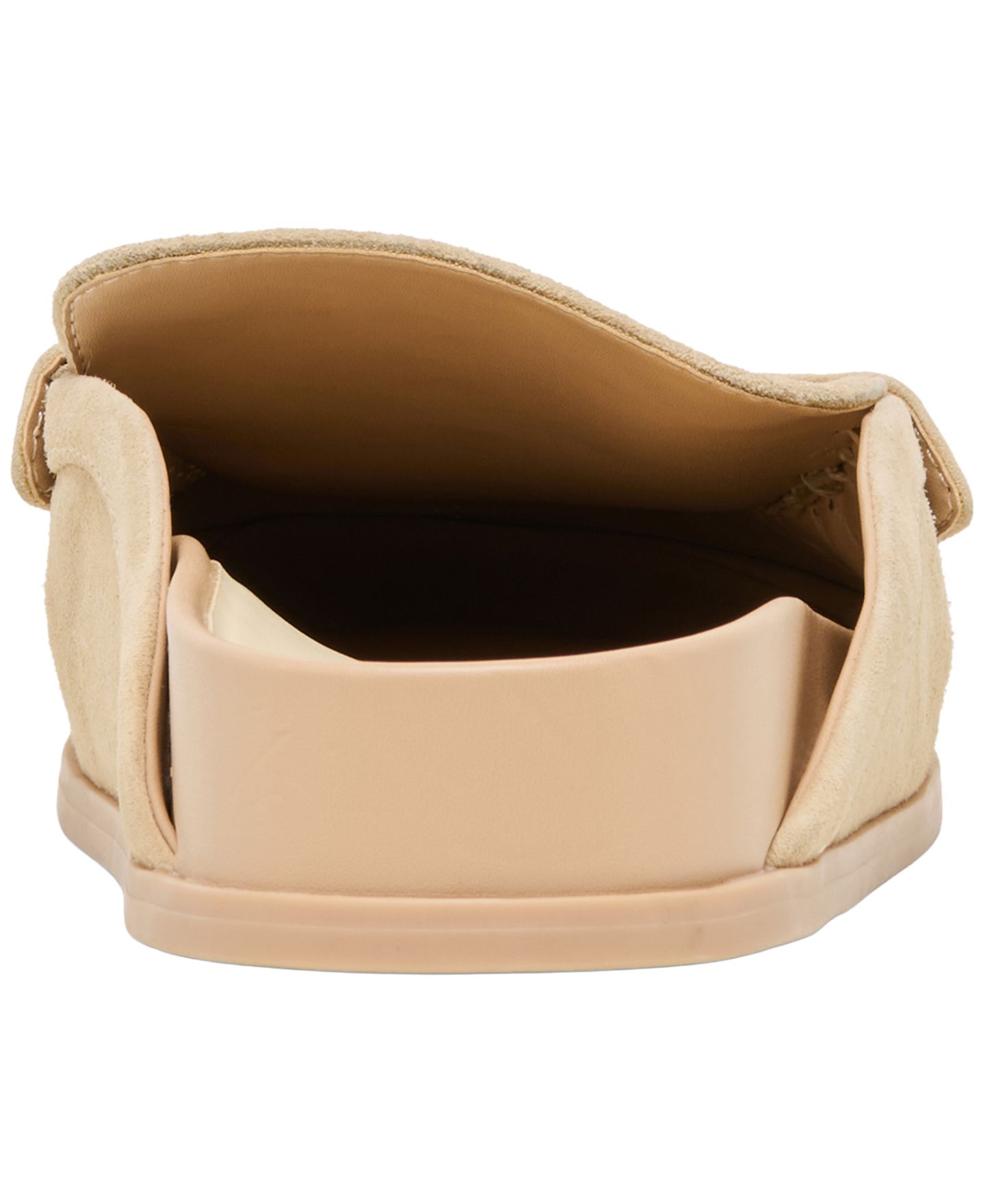Женские сабо Dolce Vita Jordero Buckle Tailored Flat Mules, цвет: Миндальный замшевый — фото 3