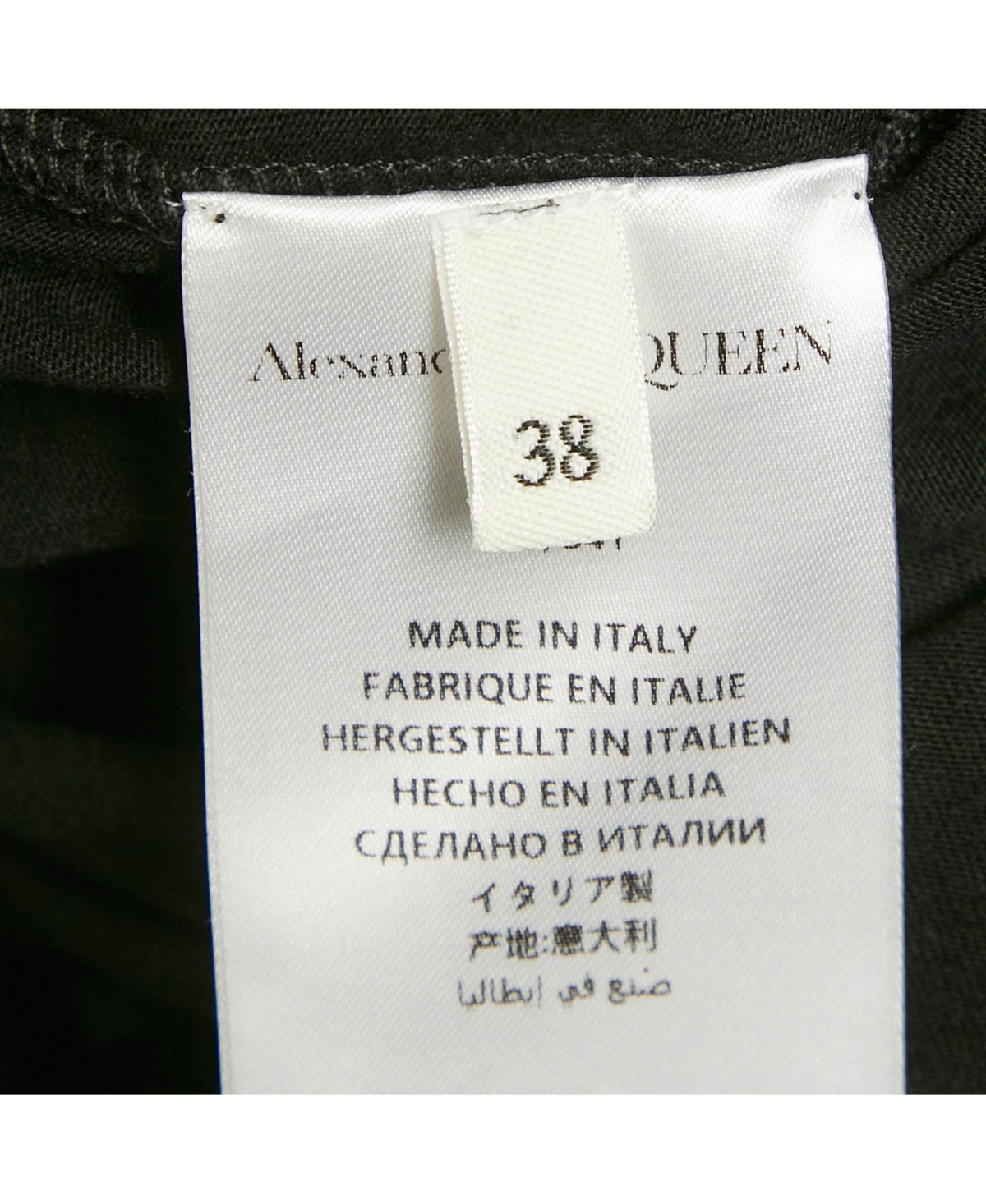 Pre-Owned Alexander Mcqueen Women's Black Cotton Balloon Sleeve Top