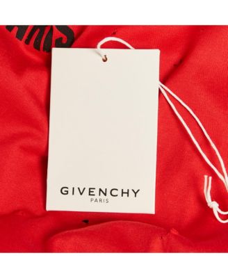 Men's Red Distressed Cotton Half Sleeve T-Shirt