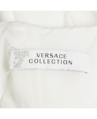 Women's Collection White Crepe Chain Detail Mini Dress