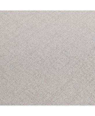 Beige Chenille Sofa Ottoman, 29.92" L x 29.92" W x 16.73" H