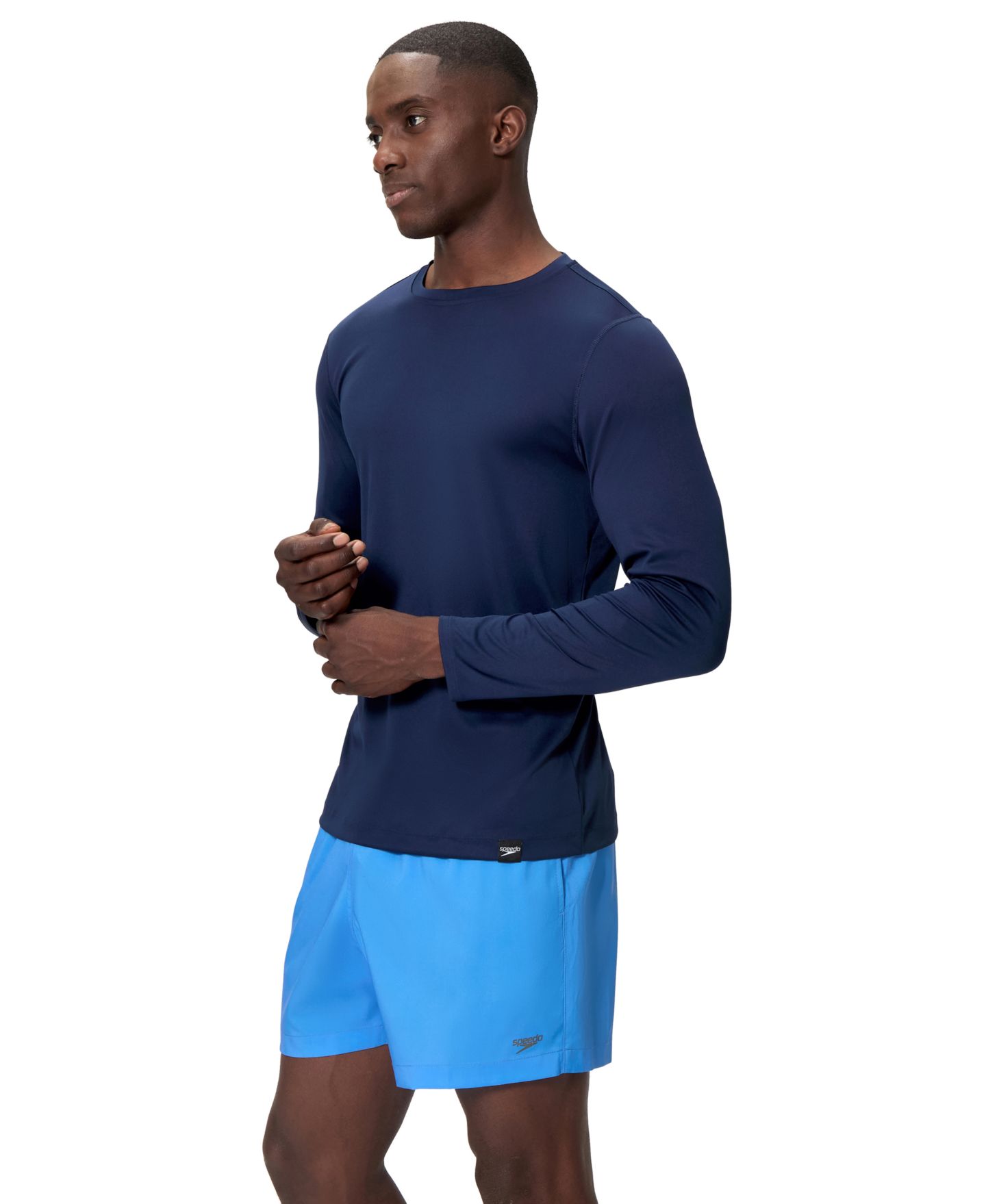 Мужская футболка Speedo Long-Sleeve Graphic Swim T-Shirt, цвет: Красный — фото 2