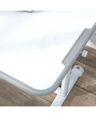 Height Adjustable Kids Desk and Chair Set w/ Reading Rack,