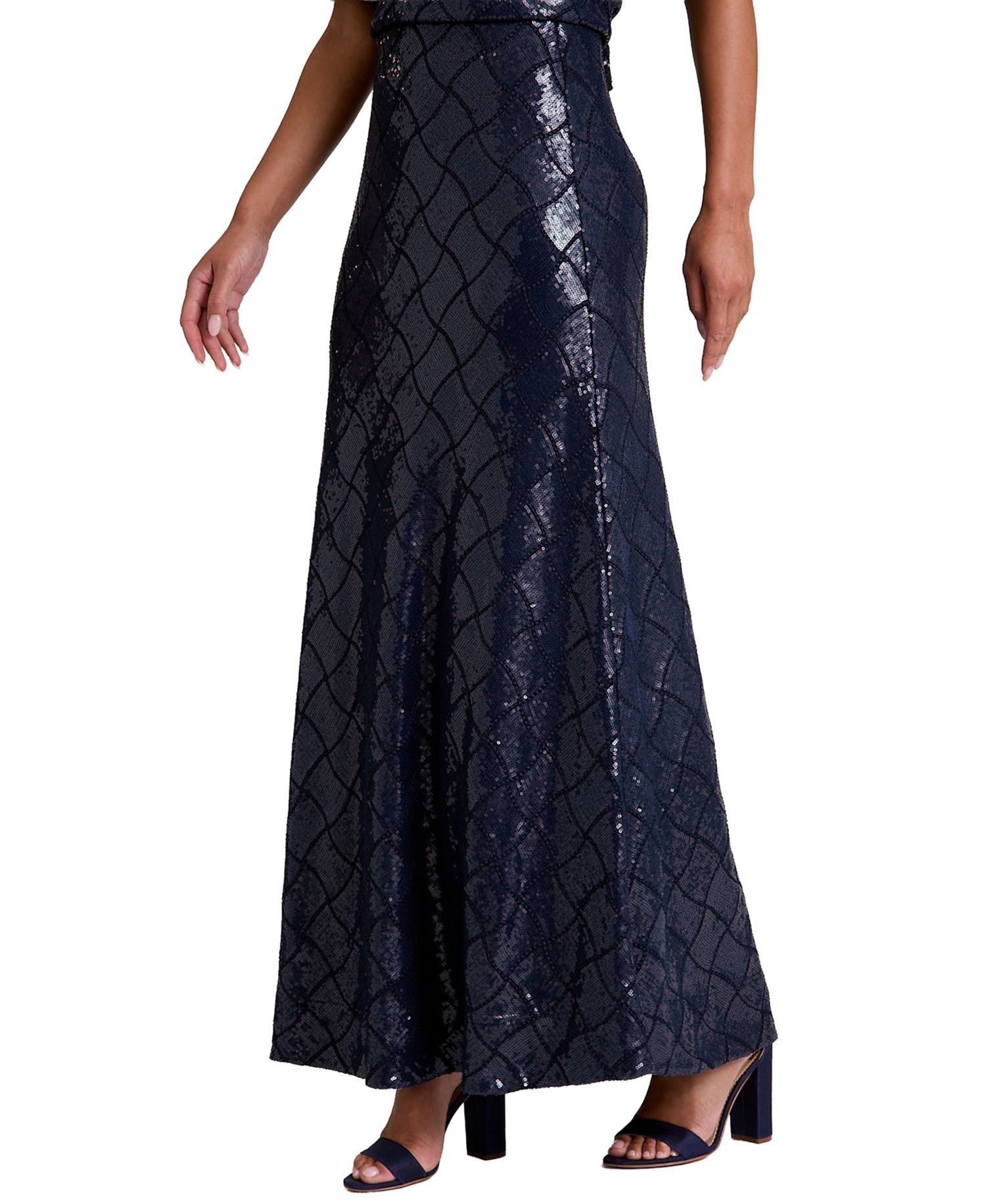 Women's Sequin A-Line Maxi Skirt