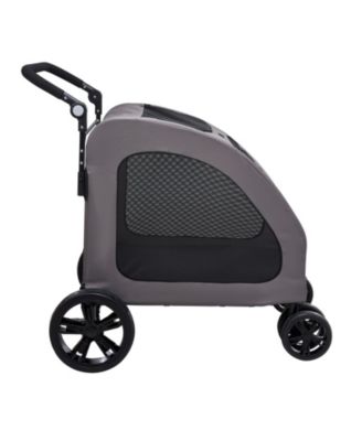 4-Wheels Kitten Stroller Carrier, 160lbs Weight Capacity Portable