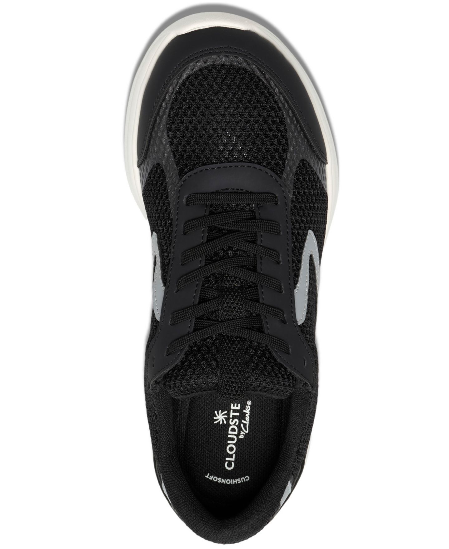 Женские кроссовки Clarks Ezrin Tie Lace Up, цвет: Чёрный — фото 4