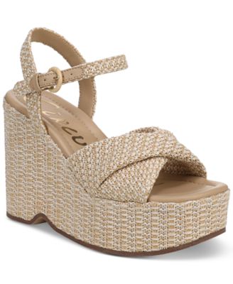 Women's Joanne Platform Raffia Wedge Sandals