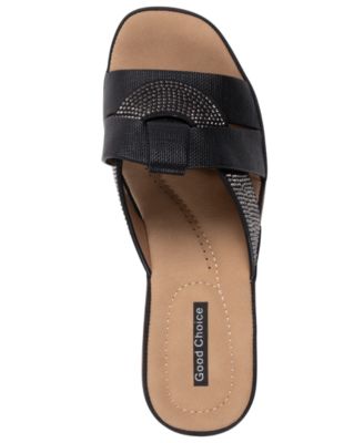 Women's Selva Embellished Round Toe Wedge Sandals