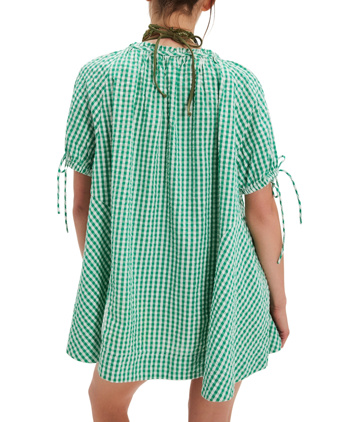 Free People Women's Farley Gingham Tunic Top