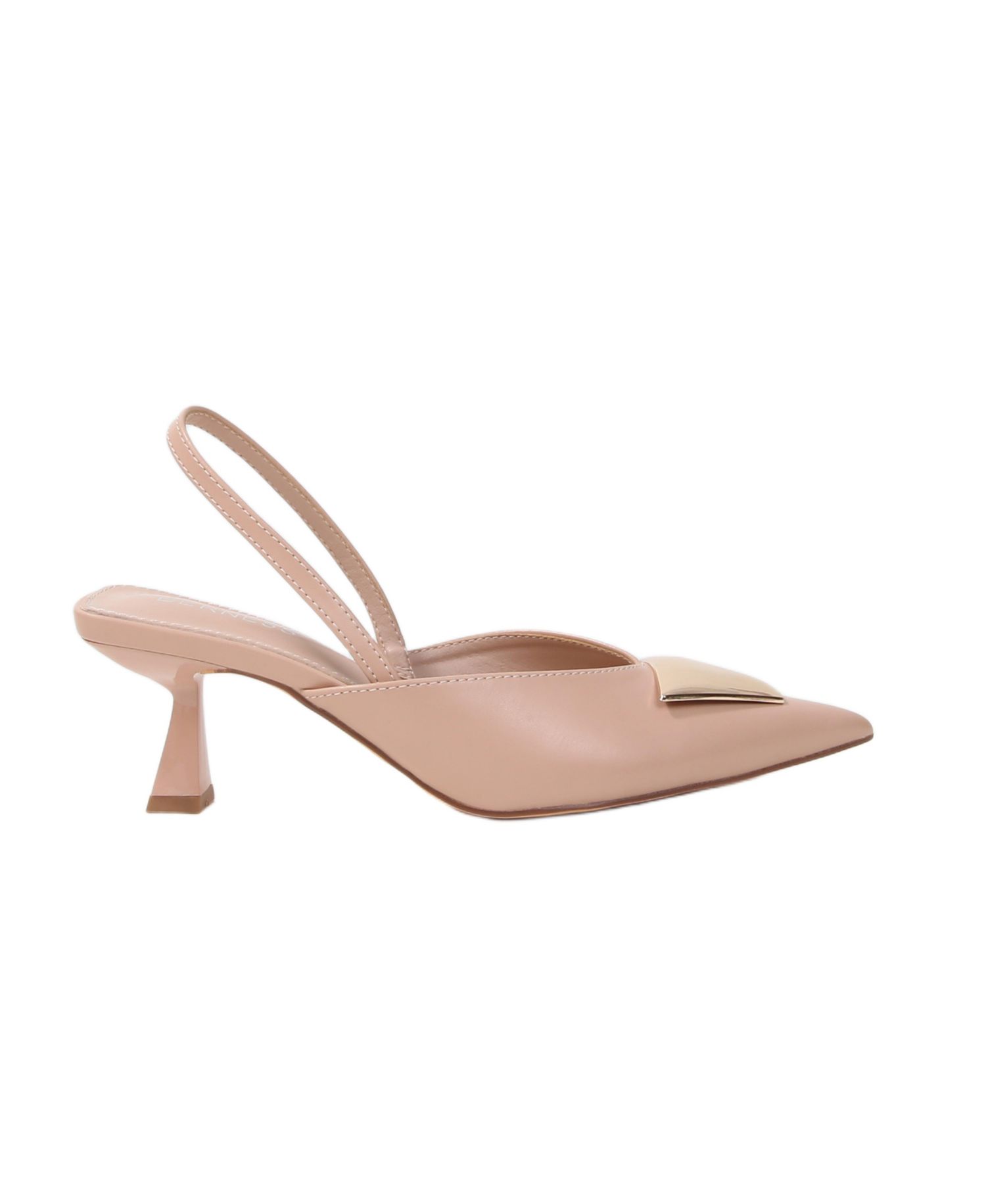 Women's Cielo Slingback Pumps with Gold-ToneTrapezoid Accent