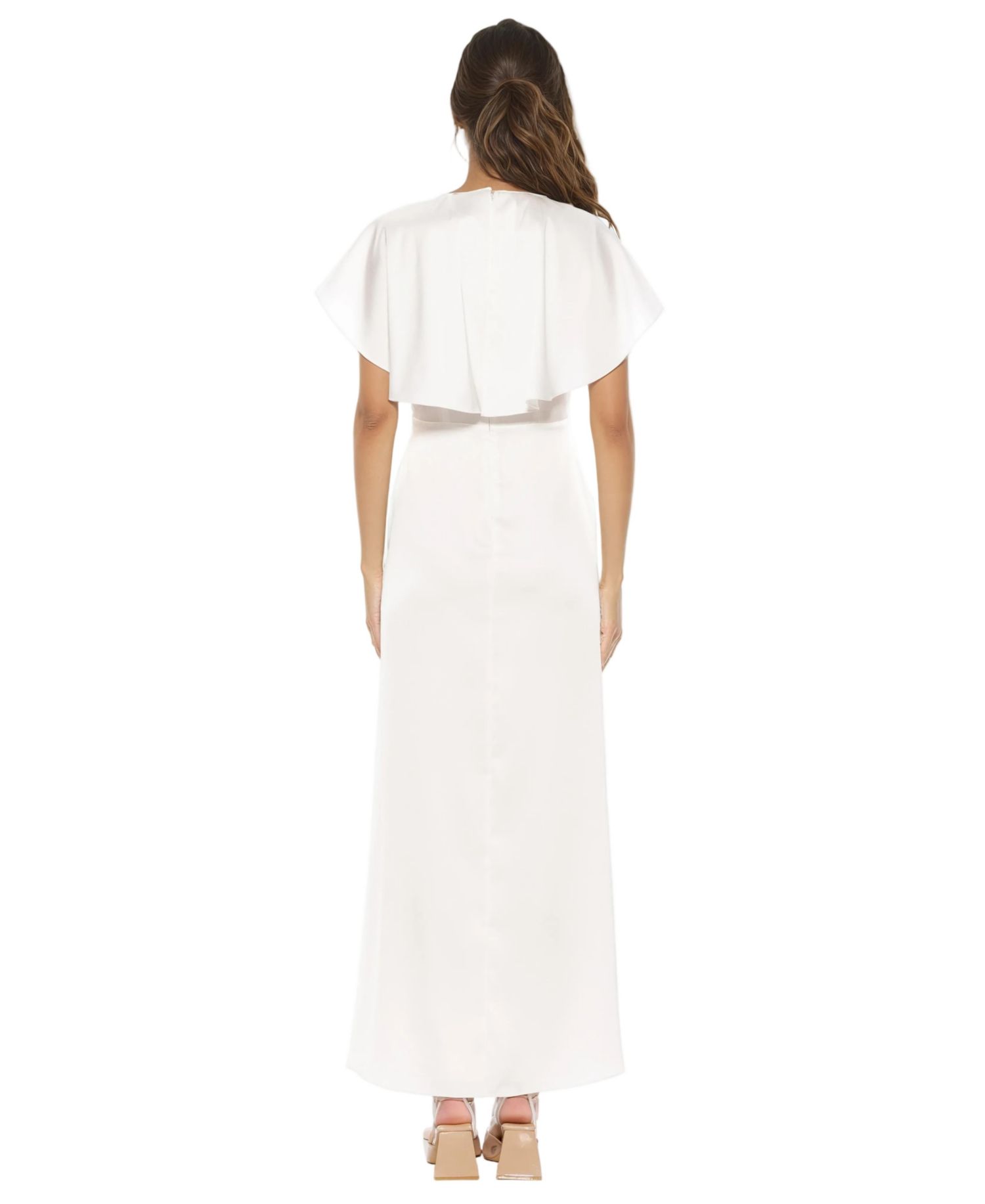 Women's Danica Crewneck Flutter Sleeve Cap Dress