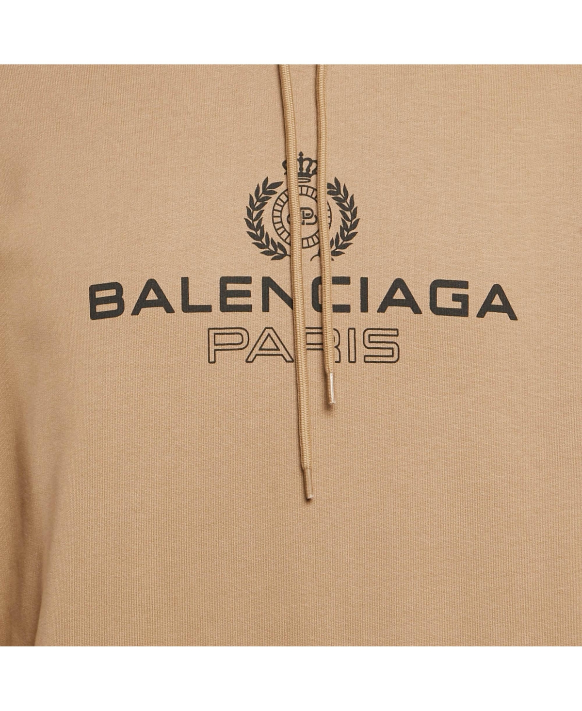 Pre-Owned Balenciaga Men's Brown Cotton Oversized Hoodie
