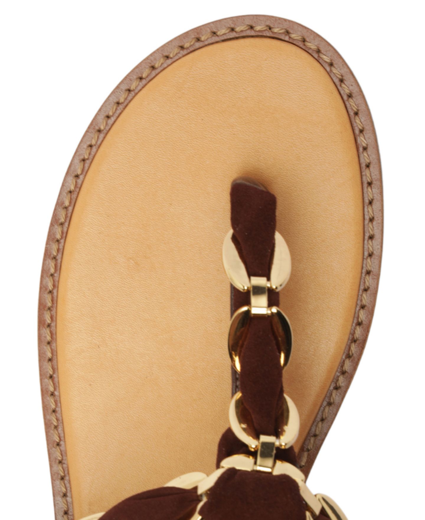 Женские сандалии Schutz Camellia Round Toe Flat, цвет: Коричневый — фото 10
