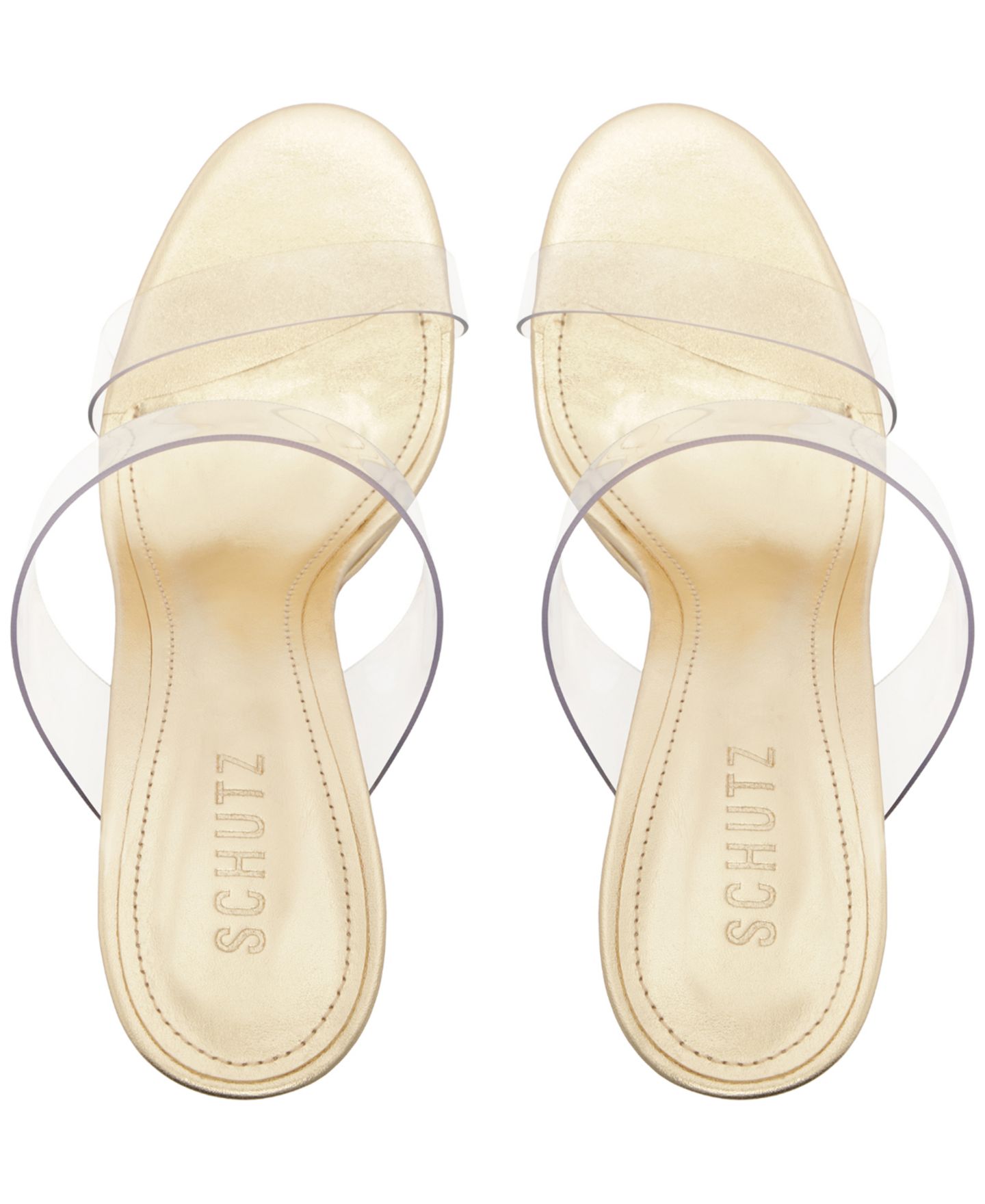Женские сандалии Schutz Ariella Slip-On Platform Dress Sandals, цвет: Платиновый — фото 12