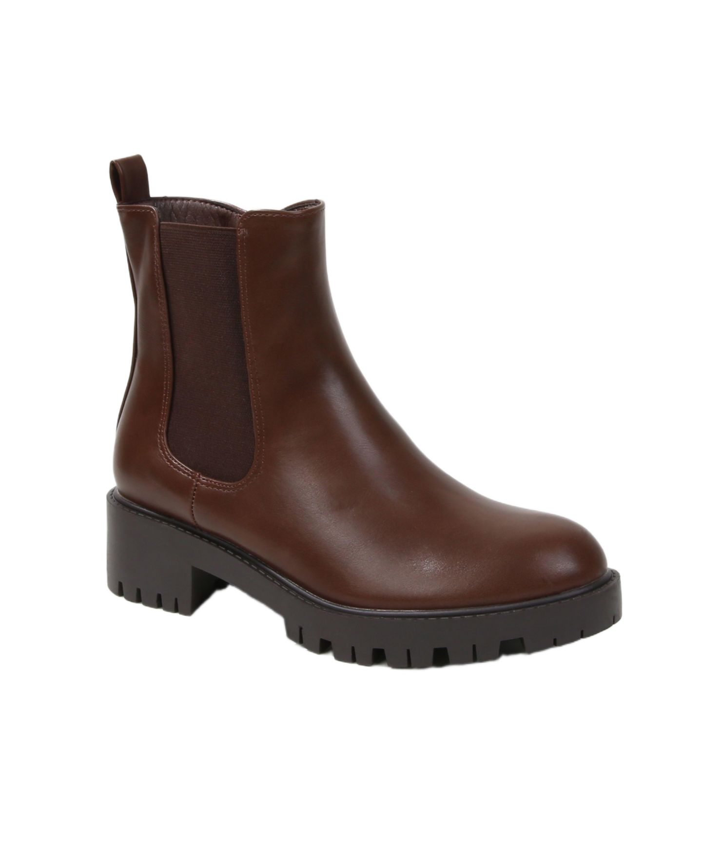 Женские ботинки BERNESS Kaya Lug Sole Chelsea Booties, цвет: Коричневый — фото 1