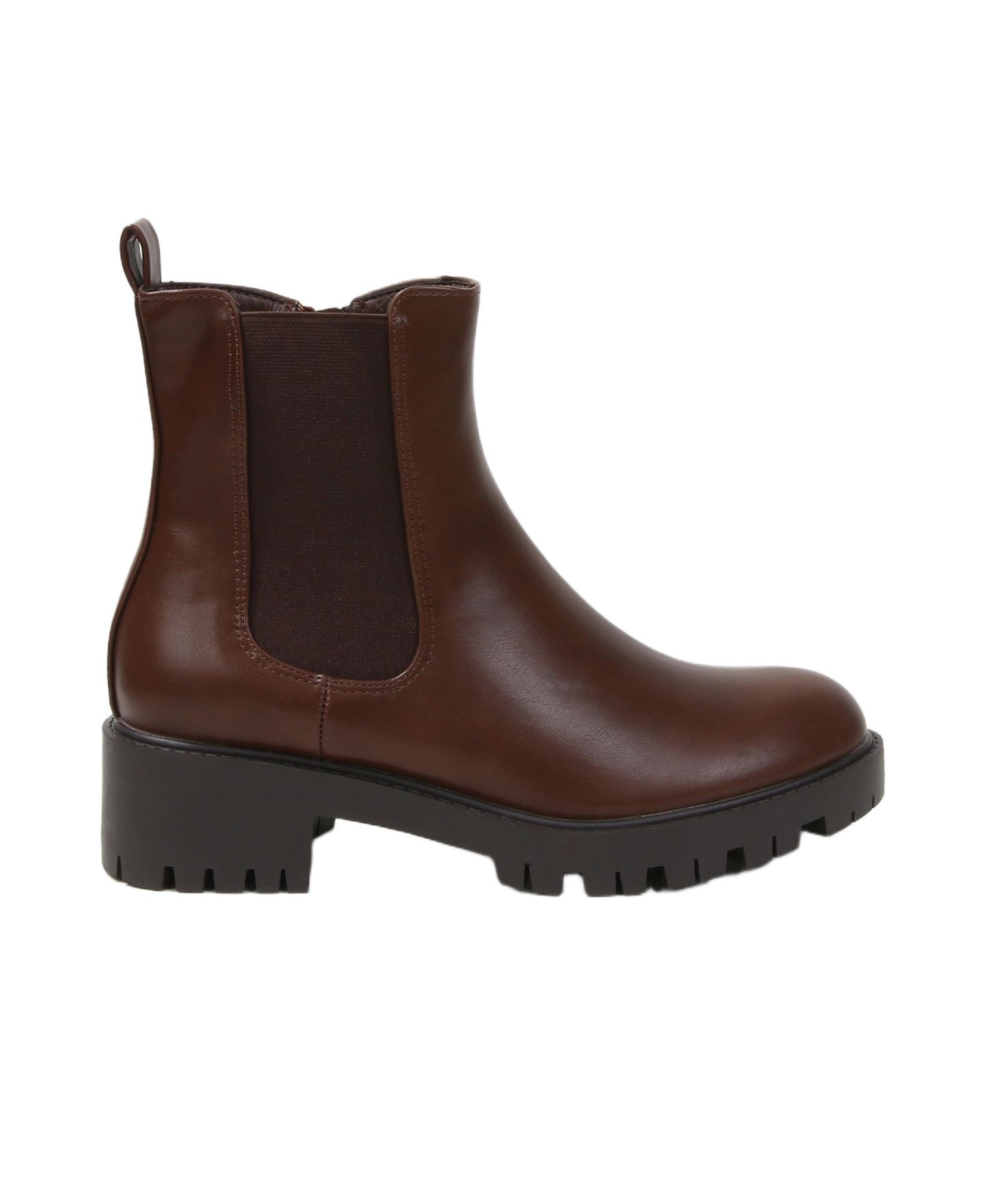 Женские ботинки BERNESS Kaya Lug Sole Chelsea Booties, цвет: Коричневый — фото 4
