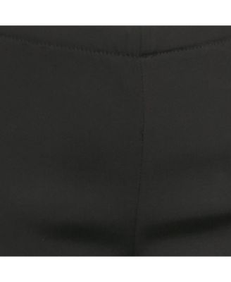 Women's Black Knit Cropped Leggings