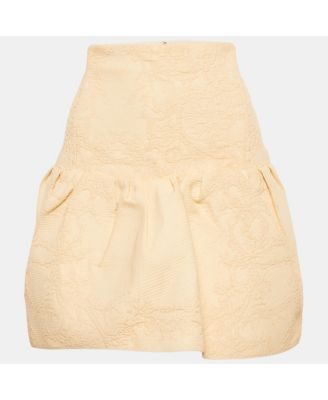 Women's Jacquard Flounce Mini Skirt