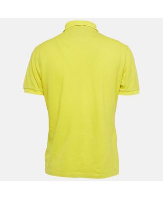 Men's Couture Yellow Cotton Pique Polo T-Shirt