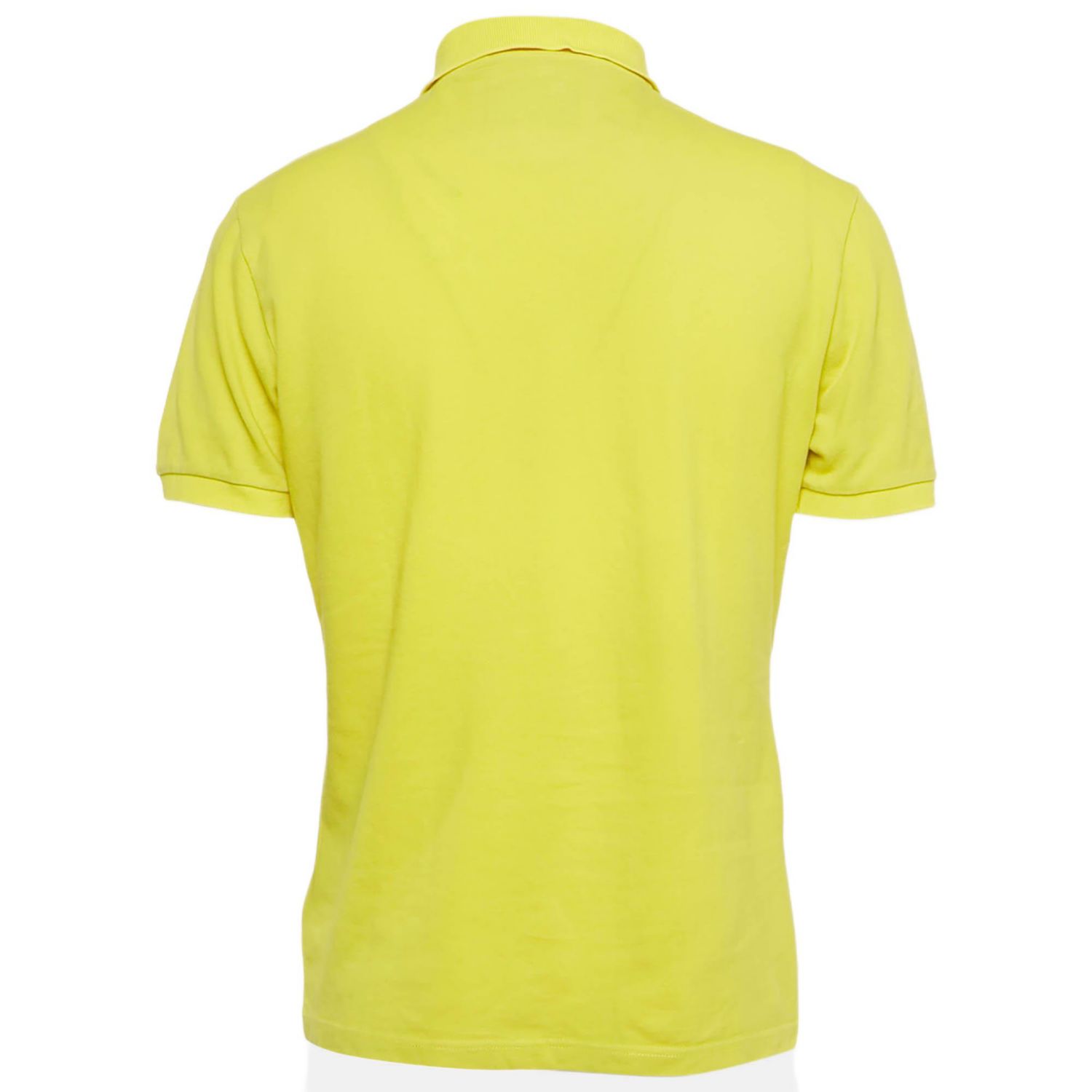 Men's Couture Yellow Cotton Pique Polo T-Shirt