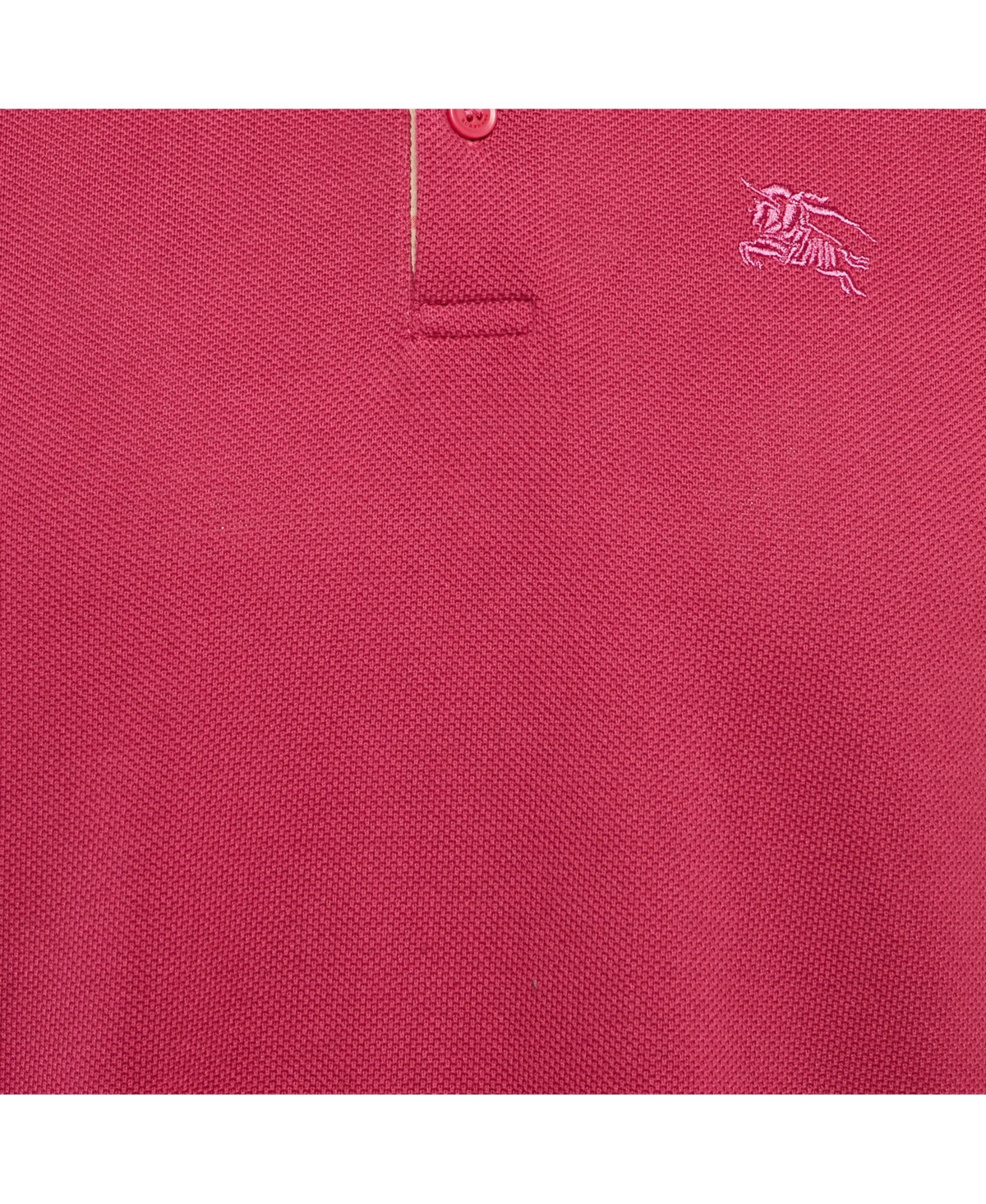 Pre-Owned Burberry Men's Pink Pique Polo T-Shirt