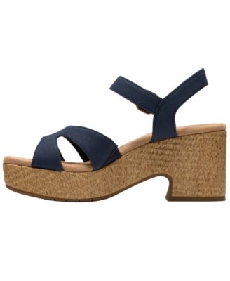 Women's Nerisa Twist Round Toe Wedge Sandals