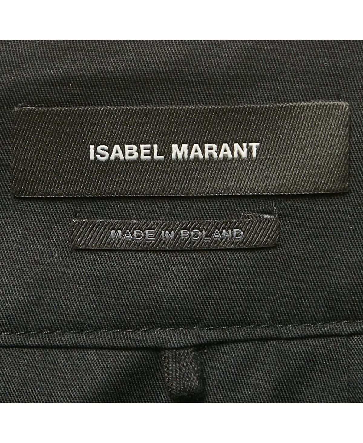 Pre-Owned Isabel Marant Women's Black Gabardine Draped Mini Dress