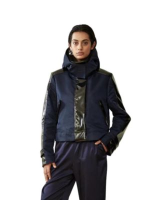 Women's Water-Resistant Cropped Raincoat