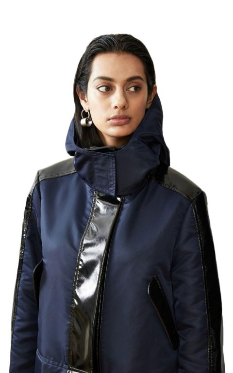 Женские куртки CAALO Women's Water-Resistant Cropped Raincoat
