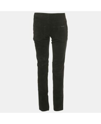 Women's Black Corduroy Slim Fit Jeans