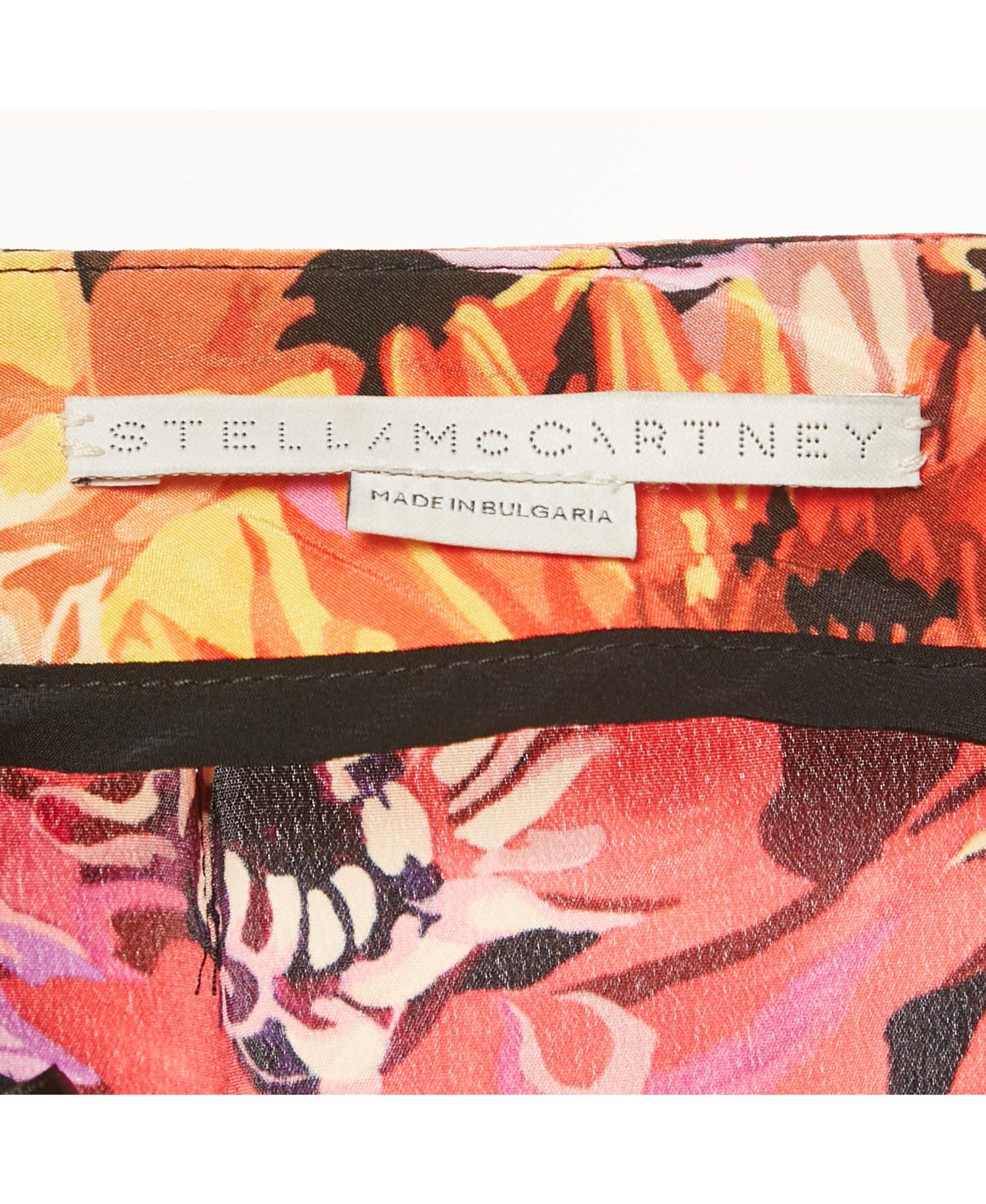 Women's Floral Print Silk Tie-Up Trousers