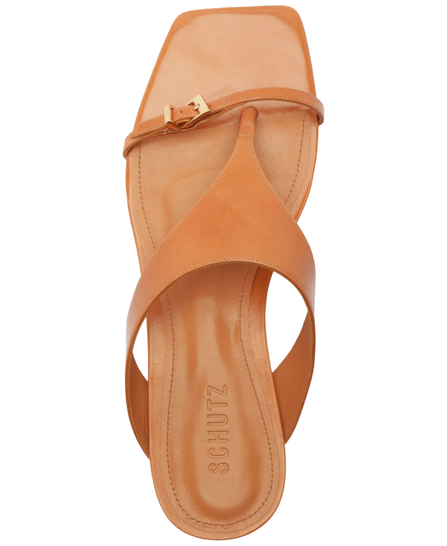 Женские сандалии Schutz Tana Flat Slip-On Flat, цвет: Земляной глиняный — фото 4