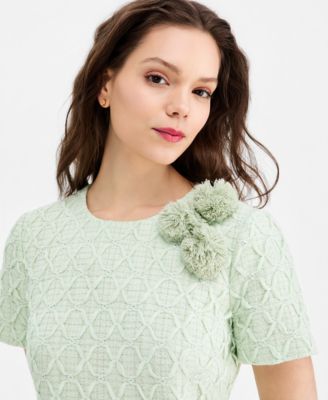 Women's Pom Pom Textured Dress