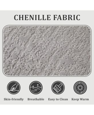 Light Gray Corduroy Cloud Sectional Sofa with L-Shape Chaise