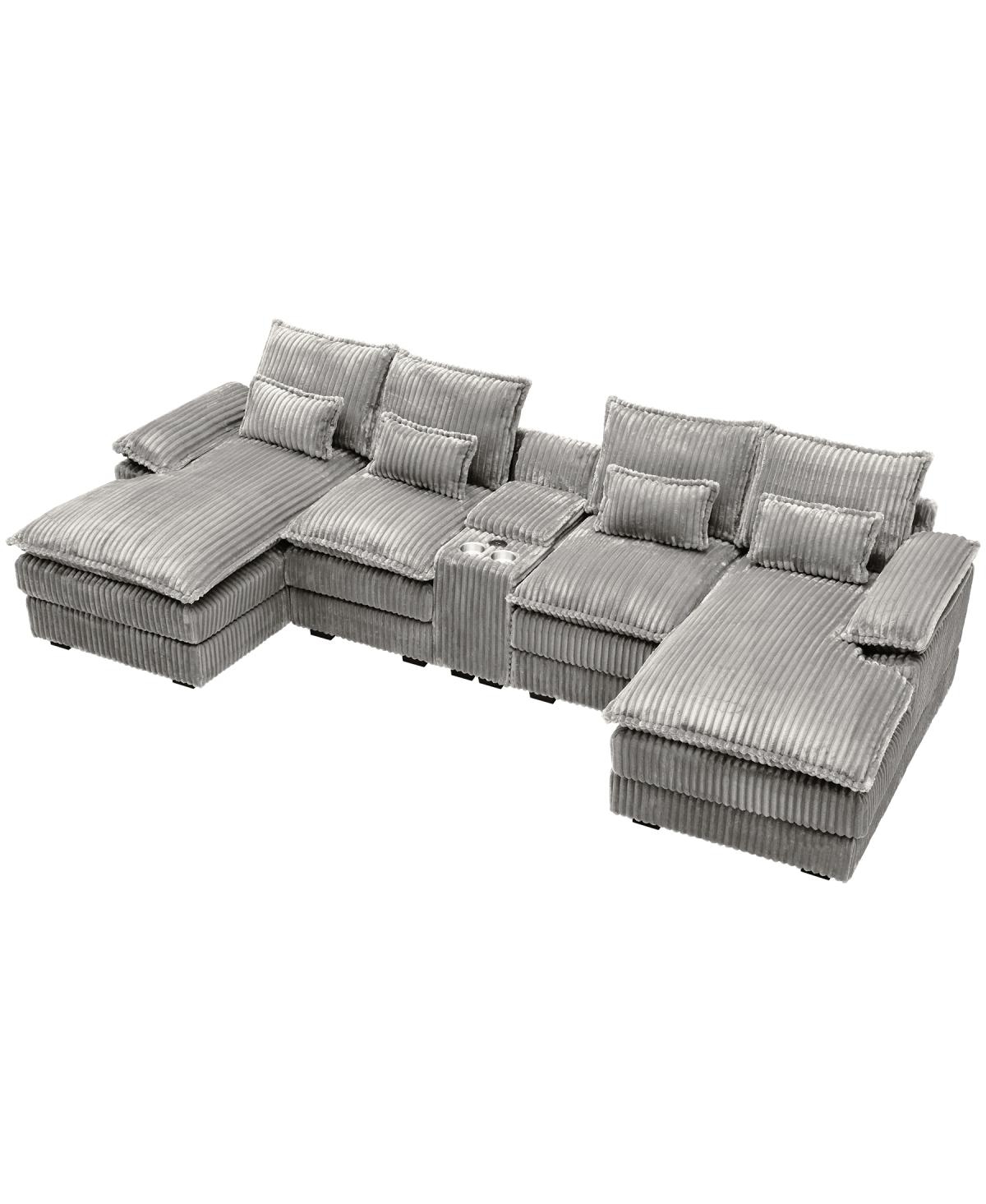 Streamdale Furniture 120" 5-piece U-shaped sofa w/ console