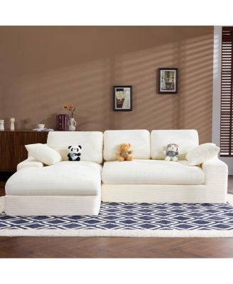 Corduroy Compressed Sofa: Soft, Skin-Friendly, Easy to Move