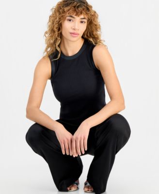 Women's Charline Sleeveless Ribbed-Knit Top