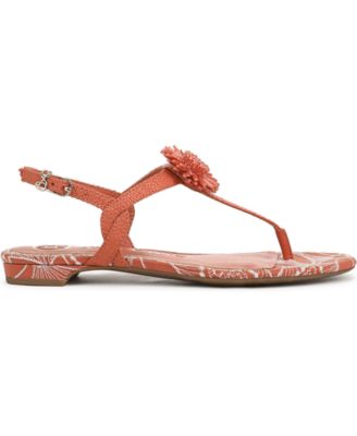 Women's Hilda T Strap Floral Flat Sandals