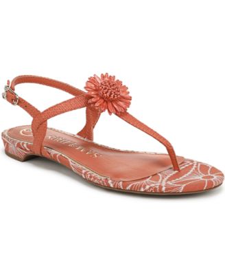 Women's Hilda T Strap Floral Flat Sandals