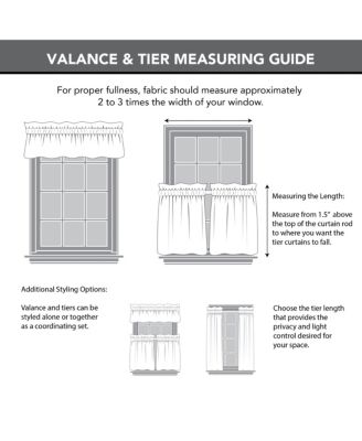 Twill Stripe Anti-Dust Linen Blend Sheer Cafe Curtain Valance