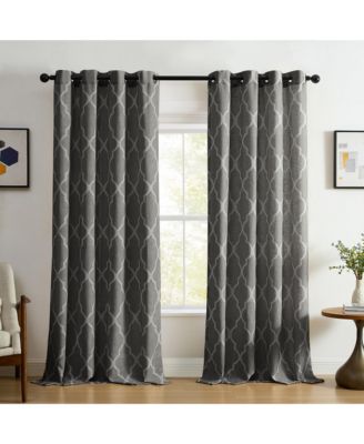 Medalia Geometric Window Curtain Panel