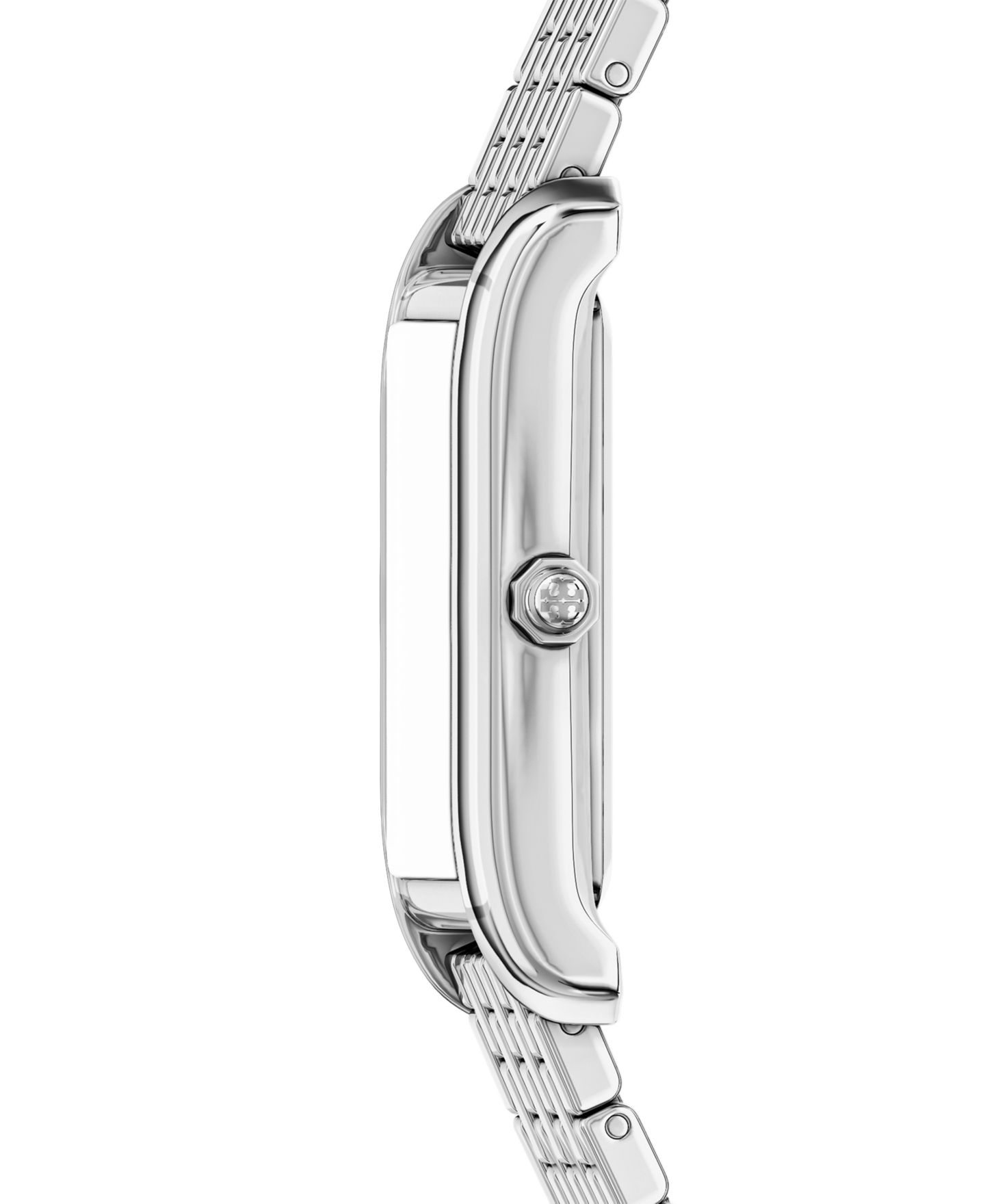 Женские тонкие часы Tory Burch The Eleanor Slim, две стрелки, серебристая сталь, 22 мм — фото 2