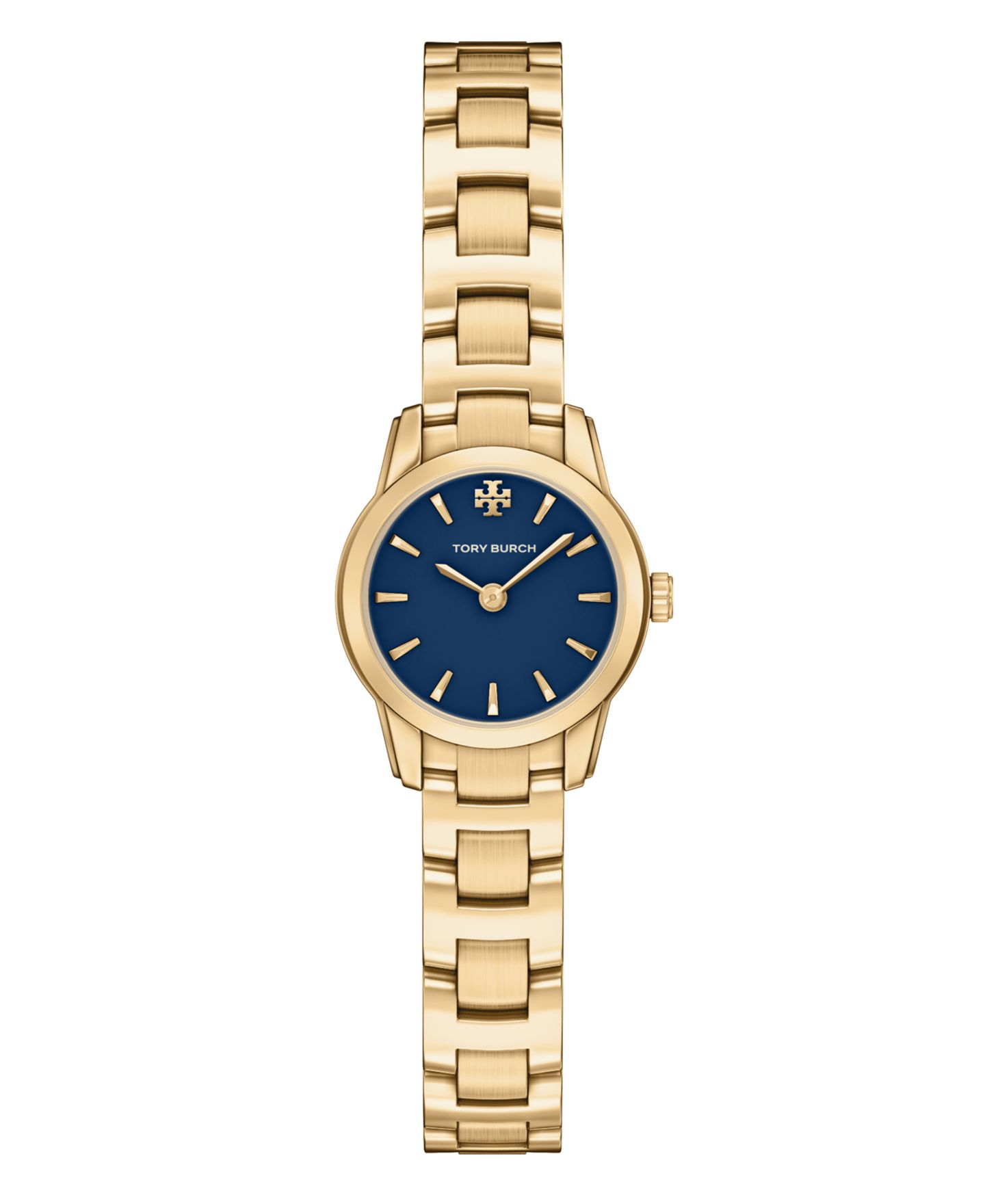 Женские часы Tory Burch The Miller Round Mini Quartz Two-Hand Gold Stainless-Steel Watch, 22mm — фото 1