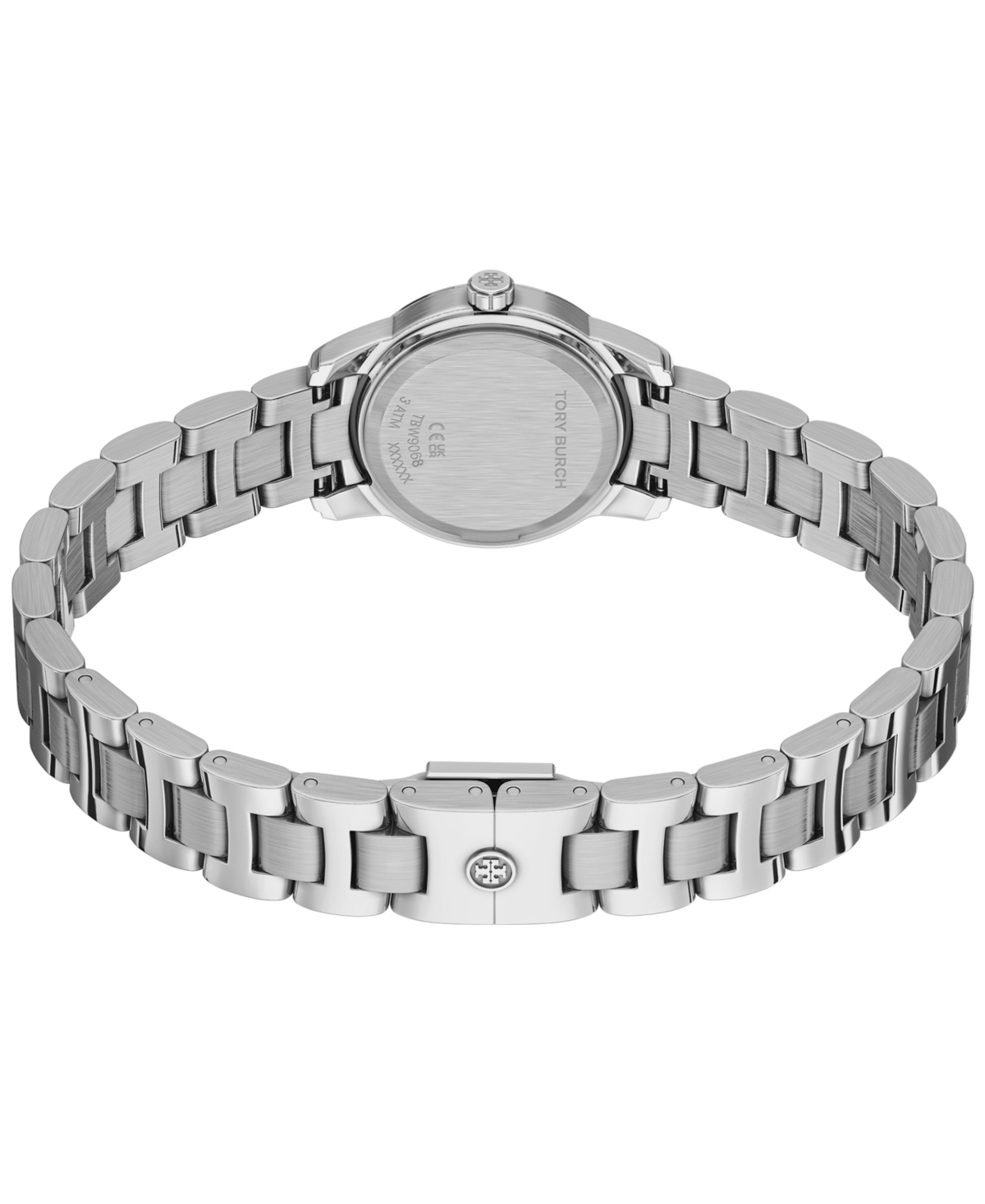 Tory Burch Women's The Miller Round Mini Quartz Two-Hand Silver Stainless Steel Watch, 22mm