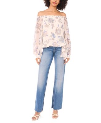 Women's Off-The-Shoulder Long-Sleeve Blouse