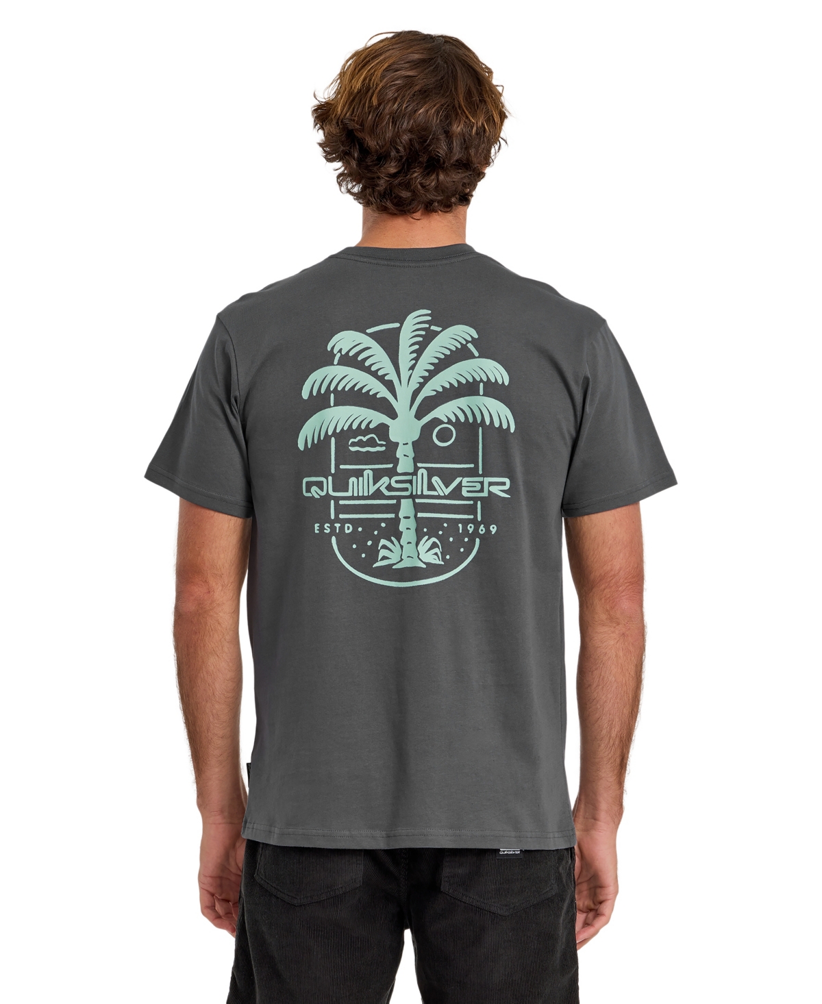 Quiksilver Men's Uno Palm Print Short-Sleeve T-Shirt
