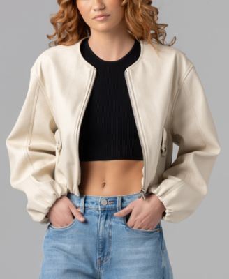 Women’s Collarless Bomber Jacket