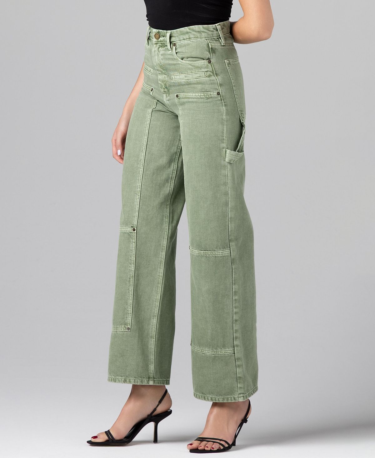 BLANK NYC Women's Mid-Rise Utility Jeans view 2 — MAYCSS fashion products