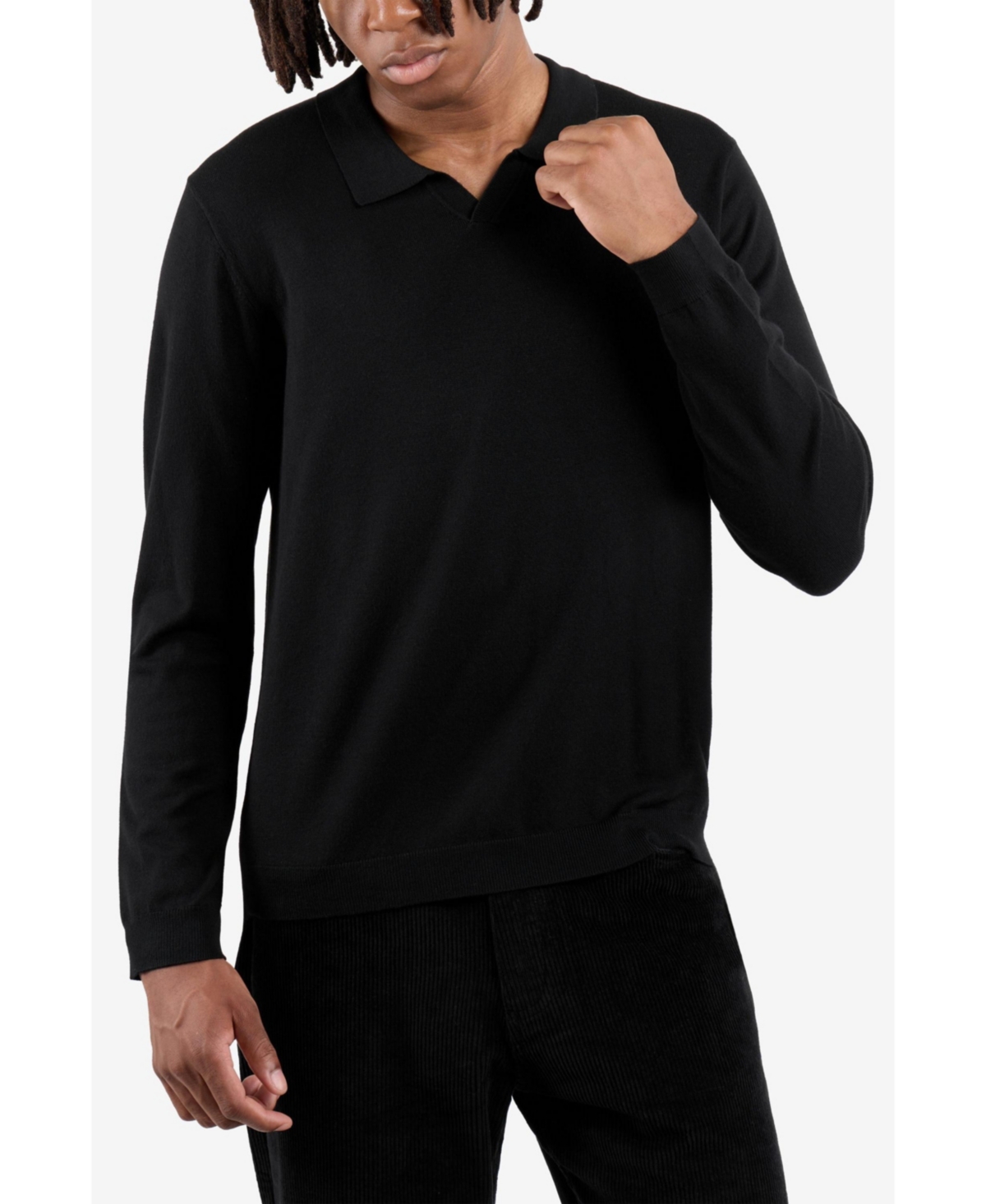Xray Men's Long Sleeve Sweater Johnny Collar Polo